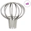  Cseppentő Levélvédő 8 pcs Ezüst 50 mm Rozsdamentes acél