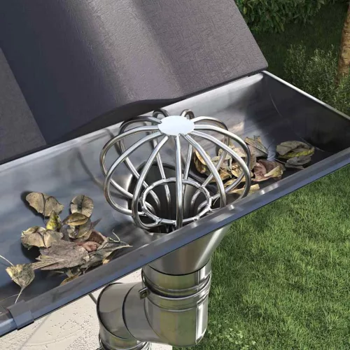  Cseppentő Levélvédő 8 pcs Ezüst 50 mm Rozsdamentes acél