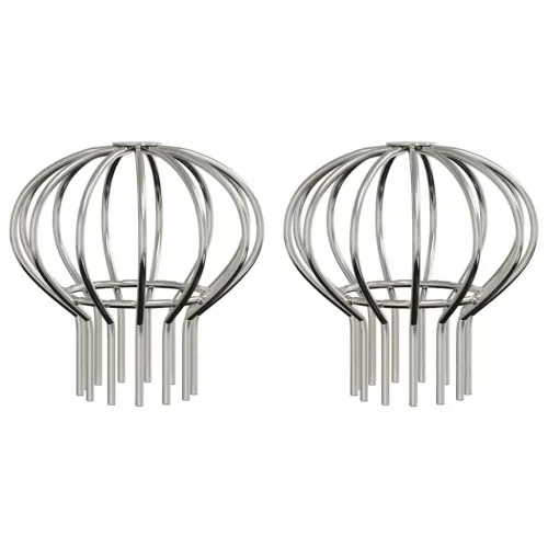  Cseppentő Levélvédő 2 pcs Ezüst 75 mm Rozsdamentes acél