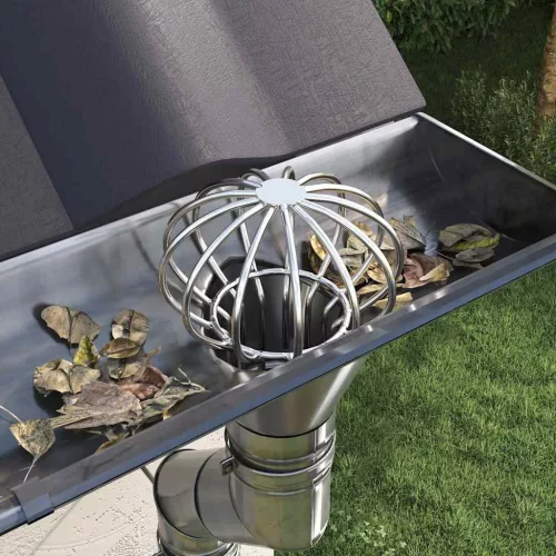  Cseppentő Levélvédő 8 pcs Ezüst 75 mm Rozsdamentes acél