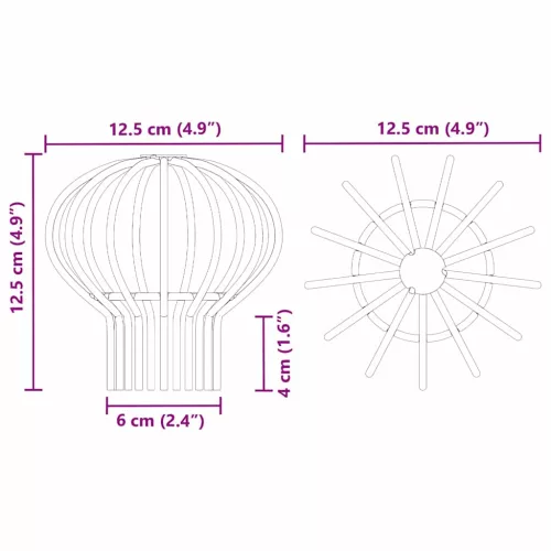  Cseppentő Levélvédő 8 pcs Ezüst 75 mm Rozsdamentes acél