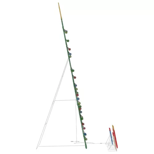  Fényes Karácsonyi Fa 3 Ajándékdobozzal 2D Meleg Fehér 210 cm