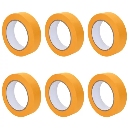  Festő Maszkoló Szalagok 6 pcs Sárga 25mm x 50m Papír