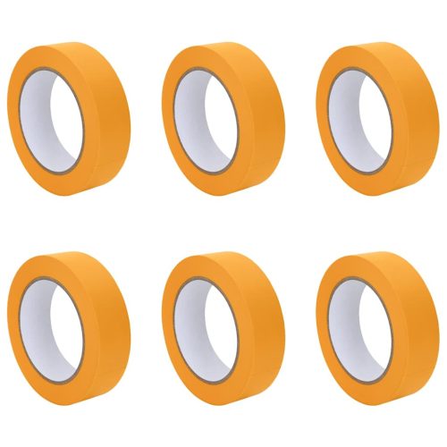  Festő Maszkoló Szalagok 6 pcs Sárga 30mm x 50m Papír