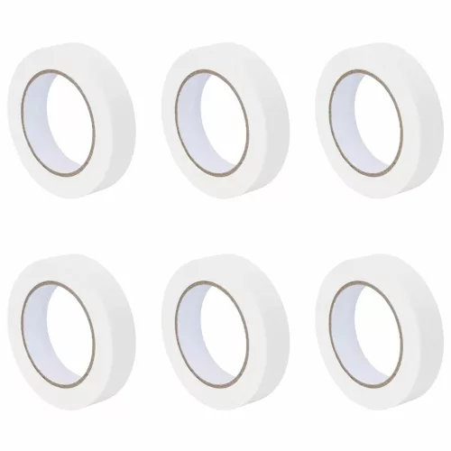  Festő Maszkoló Szalagok 6 pcs Fehér 25mm x 50m Papír