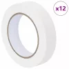  Festő Maszkoló Szalagok 12 pcs Fehér 25mm x 50m Papír