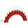  Karácsonyi gyertyatartó ív 10 LED gyertyával 3 pcs Piros