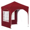  Parti sátor 192 x 192 x 245 cm Burgundi