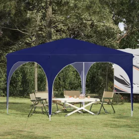    Parti sátor 290 x 290 x 245 cm Kék 210D Oxford ezüst bevonattal