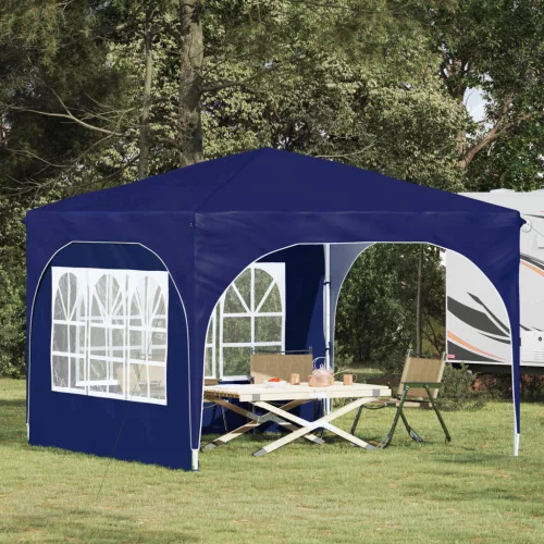  Parti sátor 290 x 290 x 245 cm Kék 210D Oxford ezüst bevonattal