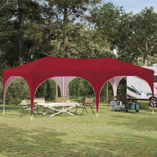 Parti sátor Burgundi 575 x 288 x 245 cm Oxford Szövet