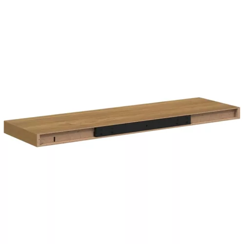  Falpolc Falra szerelhető 2 pcs Barna 90 x 23,5 x 4 cm Faanyag