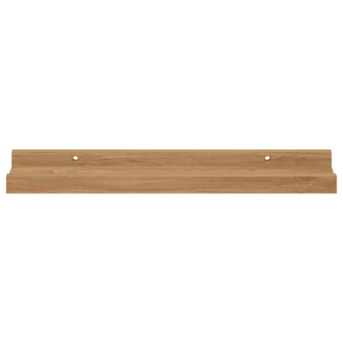  Falpolc polcokkal tárolóval 2 pcs Barna 40 x 9 x 3 cm Faanyag