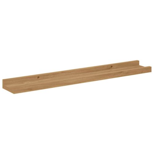  Falpolc polcokkal tárolóval 2 pcs Barna 60 x 9 x 3 cm Faanyag
