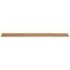 Falpolc polcokkal tárolóval 2 pcs Barna 100 x 9 x 3 cm Faanyag