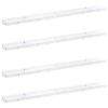  Falpolc polcokkal 4 pcs Fehér márvány 100 x 9 x 3 cm Faanyag