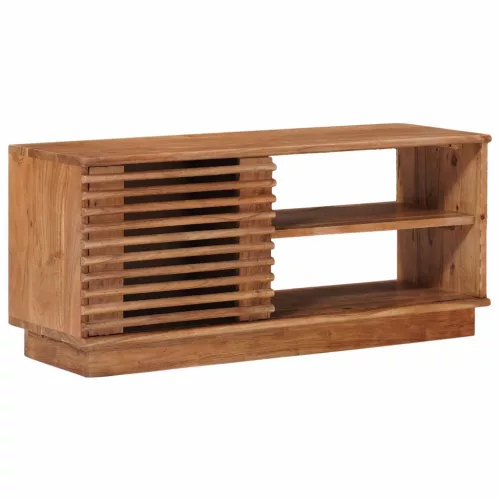  TV szekrény tárolóval ajtóval Természetes 90 x 30 x 40 cm