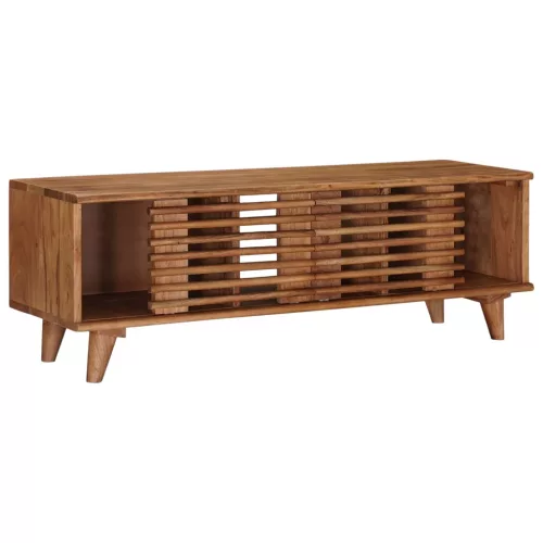  TV szekrény tárolóval ajtóval Természetes 105 x 30 x 35 cm