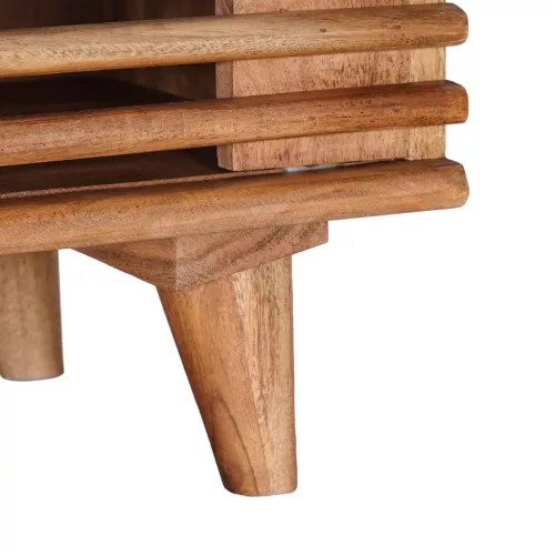  TV szekrény tárolóval ajtóval Természetes 105 x 30 x 35 cm