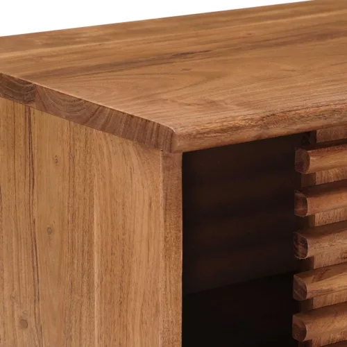  TV szekrény tárolóval ajtóval Természetes 105 x 30 x 22,5 cm