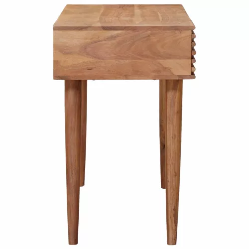  Asztal Természetes 100 x 48 x 76 cm Tömör Akácfa és Műanyag Fa