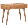  Asztal Természetes 100 x 48 x 76 cm Tömör Akácfa és Műanyag Fa