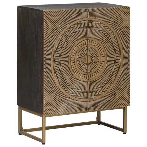  Széf Bronz 53,5 x 30 x 70 cm Tömör Mangófa és Műszaki Fa