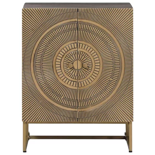  Széf Bronz 53,5 x 30 x 70 cm Tömör Mangófa és Műszaki Fa