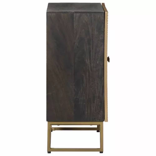  Széf Bronz 53,5 x 30 x 70 cm Tömör Mangófa és Műszaki Fa