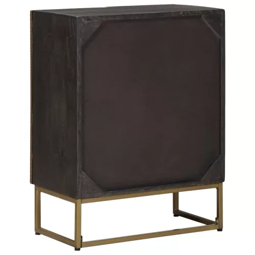  Széf Bronz 53,5 x 30 x 70 cm Tömör Mangófa és Műszaki Fa