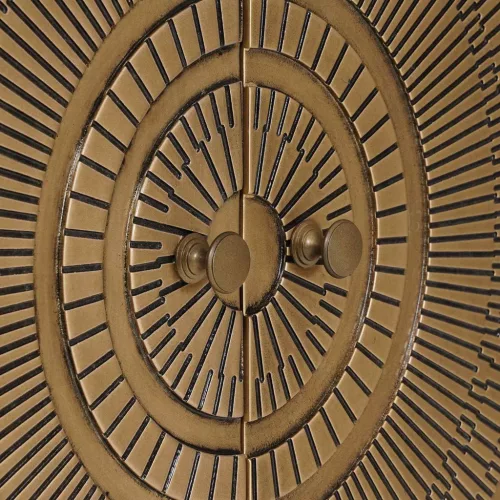  Széf Bronz 53,5 x 30 x 70 cm Tömör Mangófa és Műszaki Fa