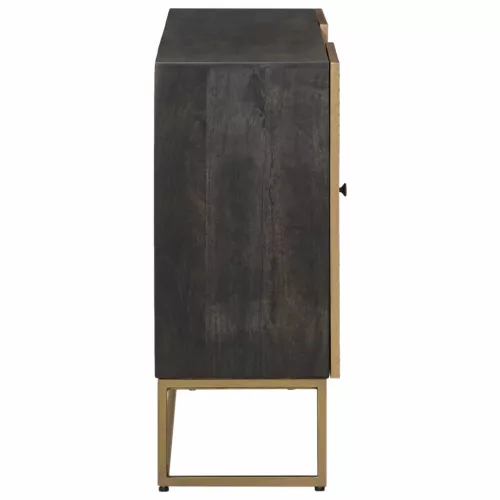  Széf Bronz 105 x 30 x 70 cm Tömör Mangófa és Műszaki Fa