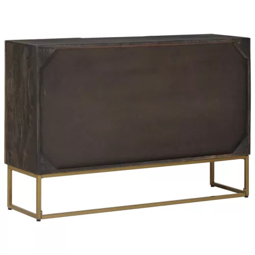  Széf Bronz 105 x 30 x 70 cm Tömör Mangófa és Műszaki Fa