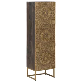   Magasfiú Bronz 35 x 30 x 120 cm Tömör Mangófa és Műszaki Fa