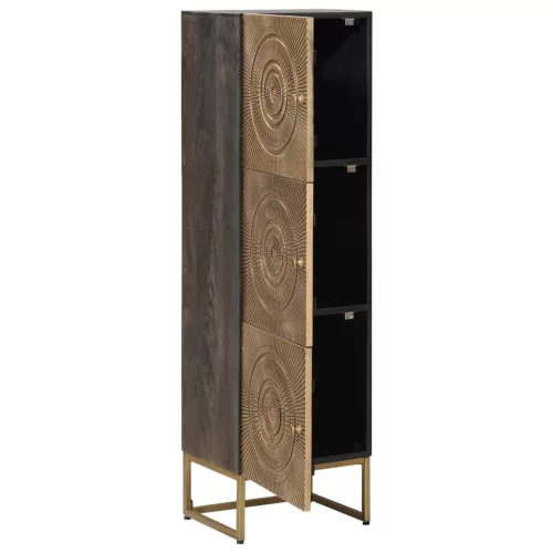  Magasfiú Bronz 35 x 30 x 120 cm Tömör Mangófa és Műszaki Fa