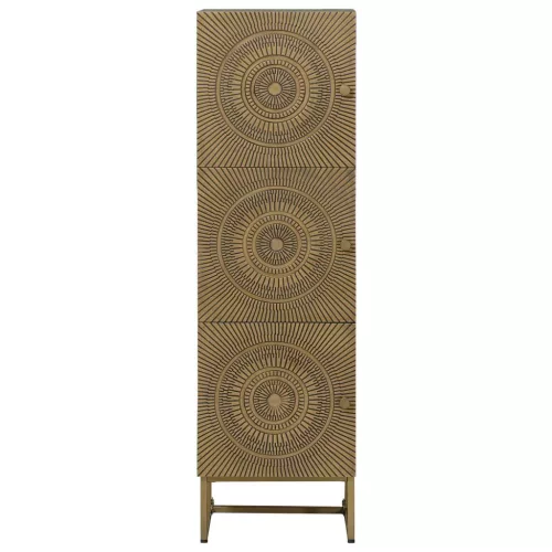 Magasfiú Bronz 35 x 30 x 120 cm Tömör Mangófa és Műszaki Fa