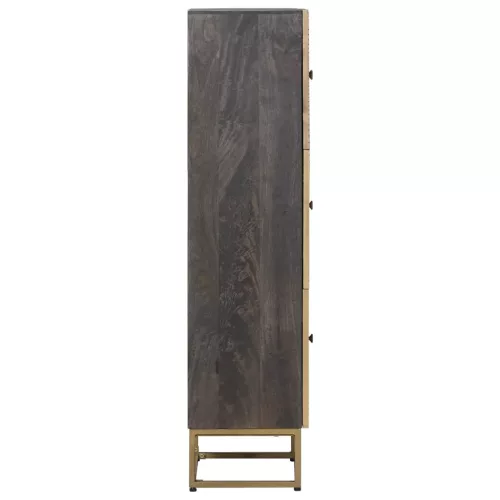  Magasfiú Bronz 35 x 30 x 120 cm Tömör Mangófa és Műszaki Fa