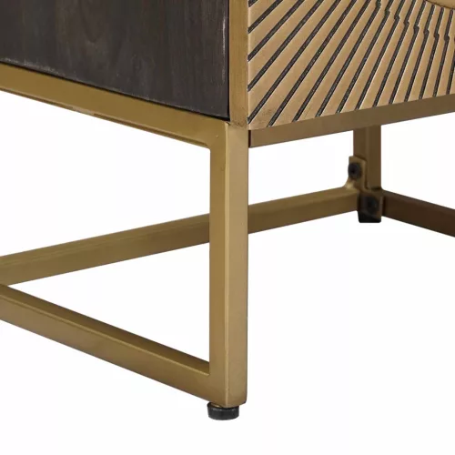  Magasfiú Bronz 35 x 30 x 120 cm Tömör Mangófa és Műszaki Fa