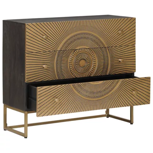  Fiókos szekrény fiókkal Bronz 75 x 30 x 65 cm