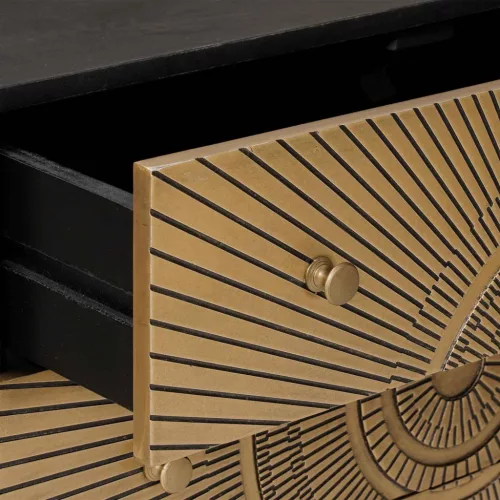  Fiókos szekrény fiókkal Bronz 75 x 30 x 65 cm