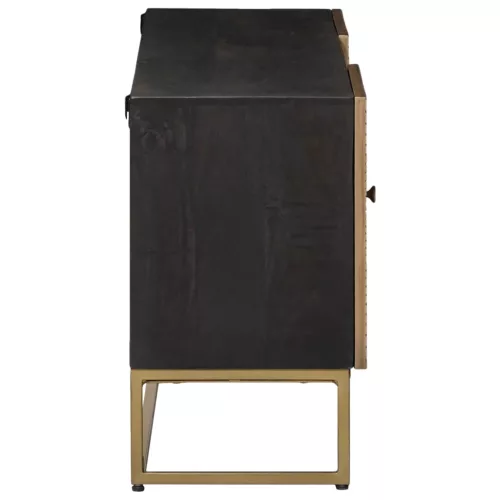  TV szekrény Bronz 105 x 30 x 50 cm Tömör Mangófa és Műszaki Fa