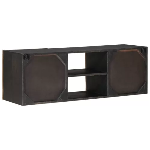  TV szekrény Bronz 105 x 30 x 35 cm Tömör Mangófa és Műszaki Fa