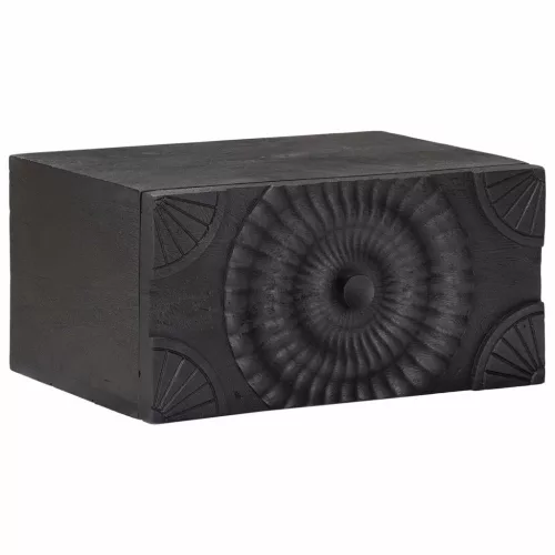  Éjjeliszekrény fiókkal Fekete 40 x 30 x 20 cm