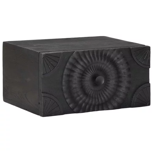  Éjjeliszekrény fiókkal Fekete 40 x 30 x 20 cm