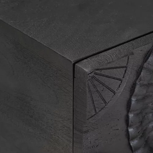  Éjjeliszekrény fiókkal Fekete 40 x 30 x 20 cm