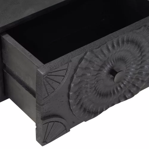  Éjjeliszekrény fiókkal Fekete 40 x 30 x 20 cm