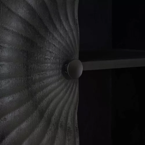  Széf Fekete 105 x 30 x 68 cm Tömör Mangófa és Műszaki Fa