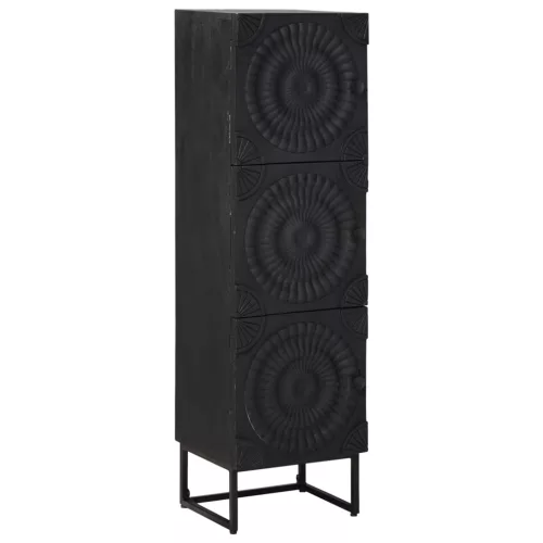  Magasfiú Fekete 35 x 30 x 120 cm Tömör Mangófa és Műszaki Fa