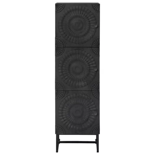  Magasfiú Fekete 35 x 30 x 120 cm Tömör Mangófa és Műszaki Fa