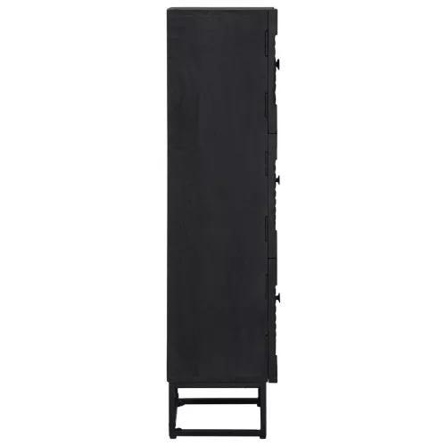  Magasfiú Fekete 35 x 30 x 120 cm Tömör Mangófa és Műszaki Fa